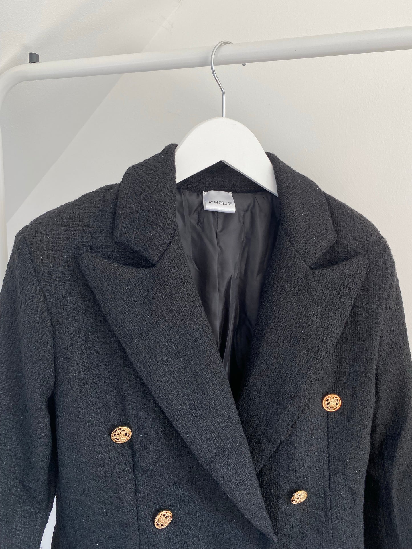 BLACK TWEED BLAZER