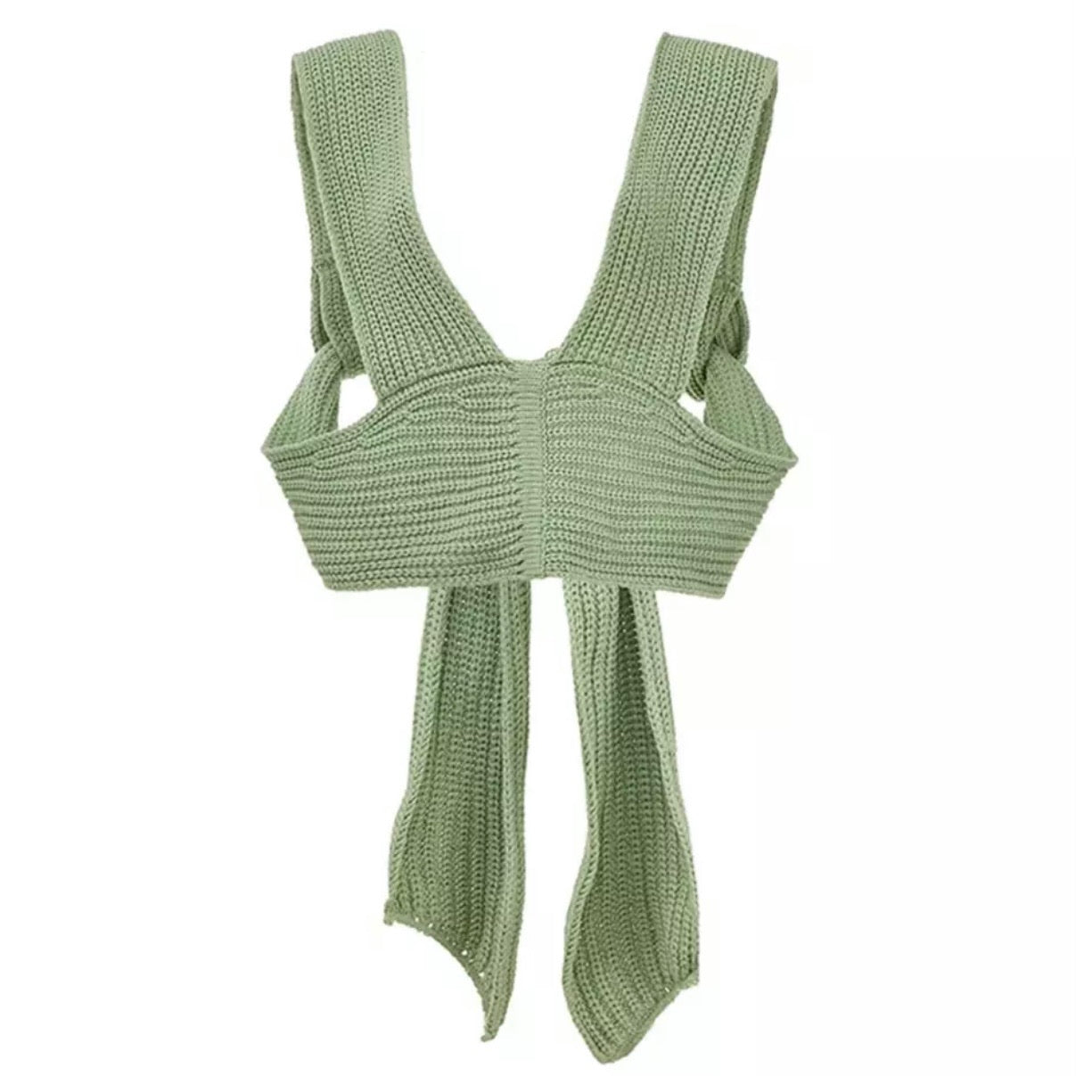 KNIT WRAP MULTIWEAR CROP TOP