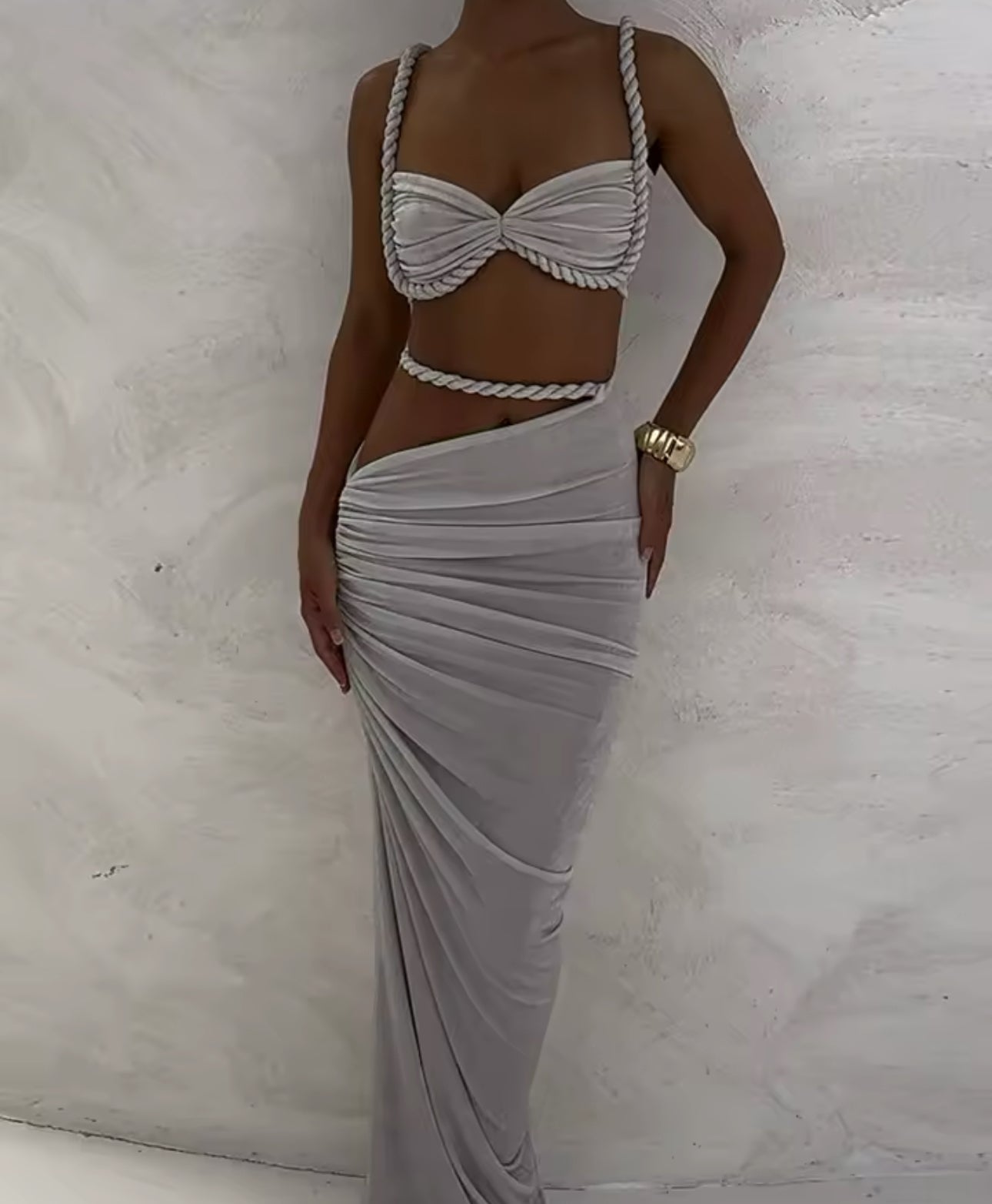 BRAID DETAIL CUT OUT MAXI CO ORD