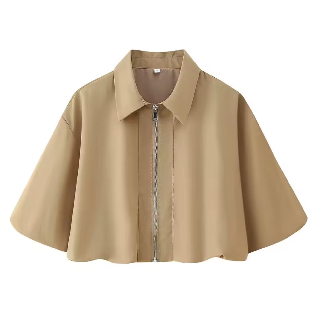 BEIGE COLLARED SHIRT AND MAXI SKIRT CO-ORD