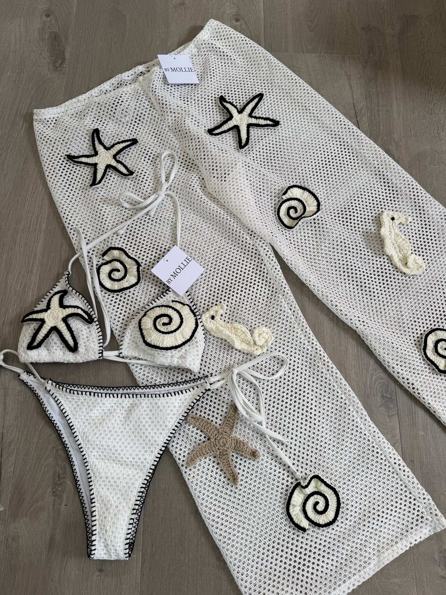 NAUTICAL THREE PIECE BIKINI SET