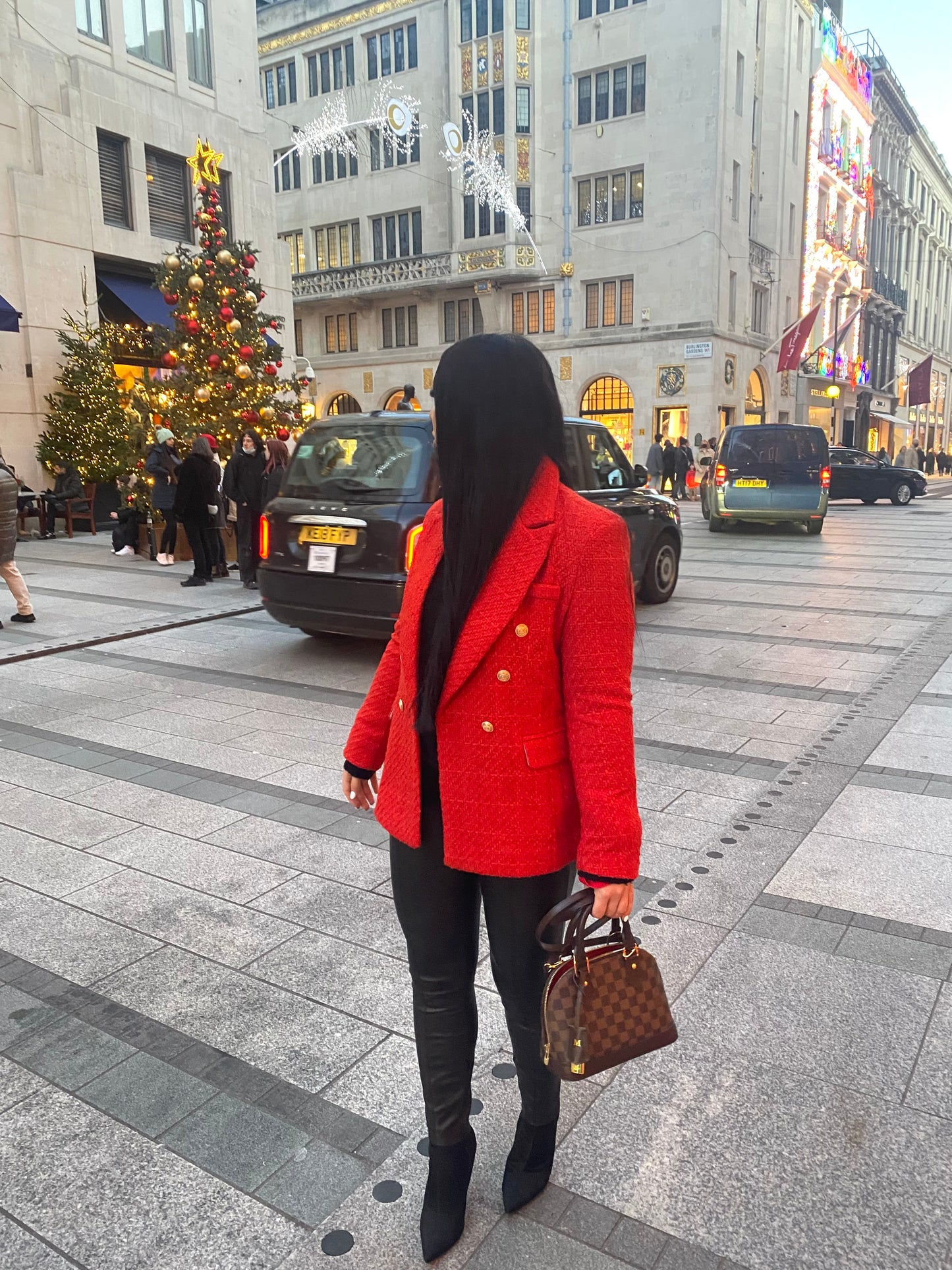 RED TWEED BLAZER