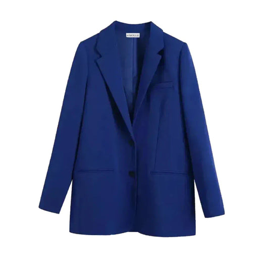NAVY BLUE OVERSIZED BLAZER