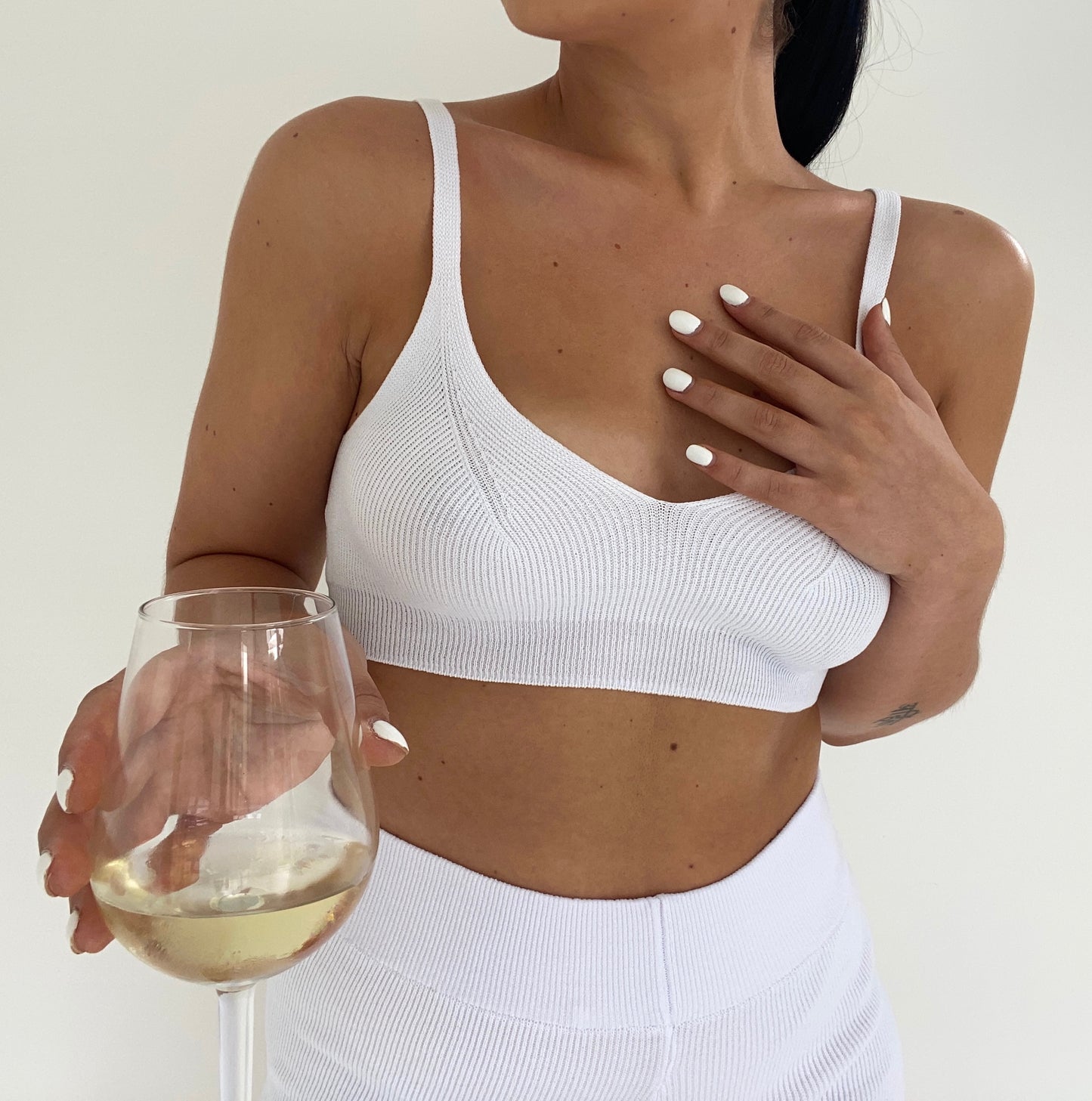 KNIT BRALET AND SHORTS LOUNGE CO-ORD