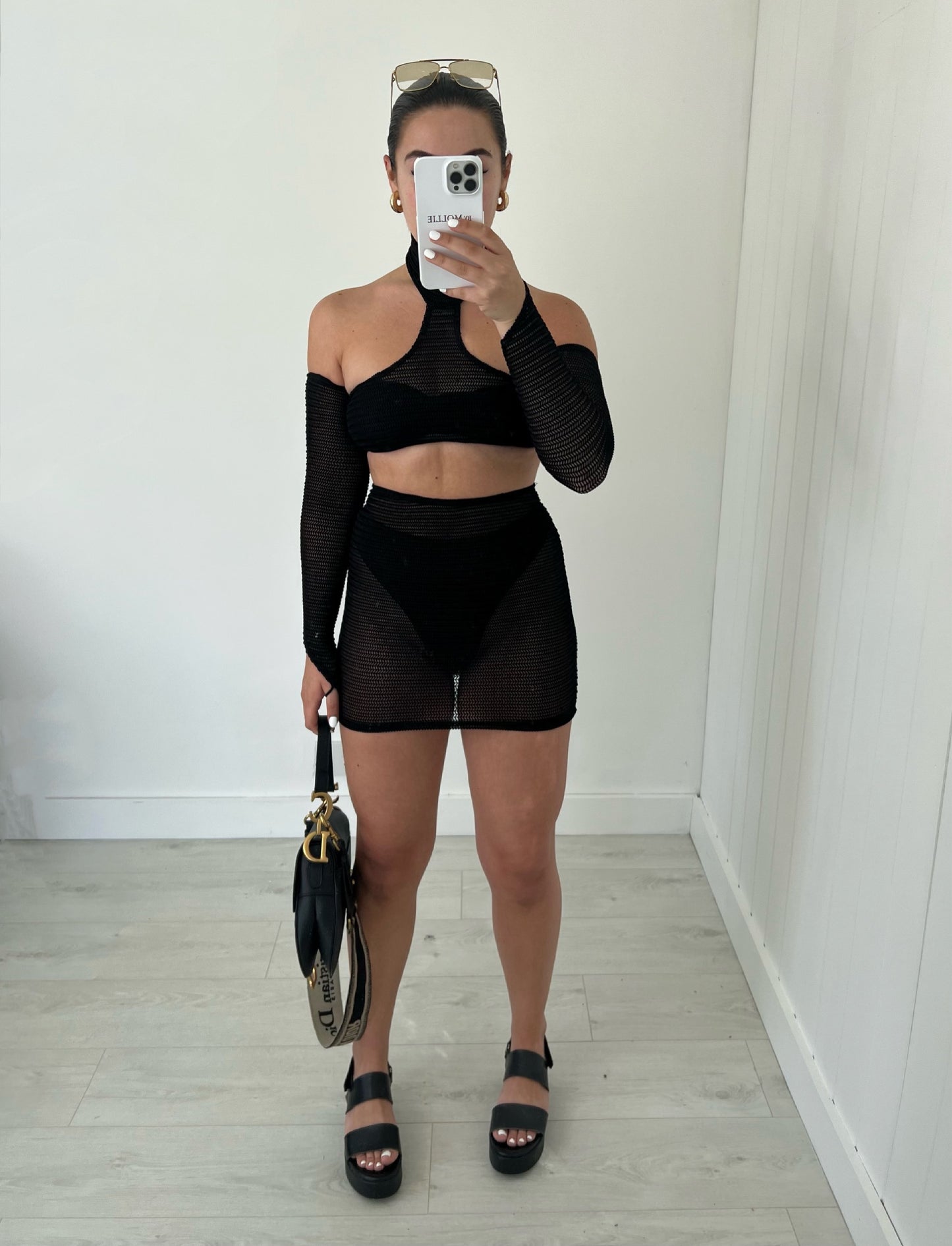 MESH SKIRT THREE PIECE CO-ORD