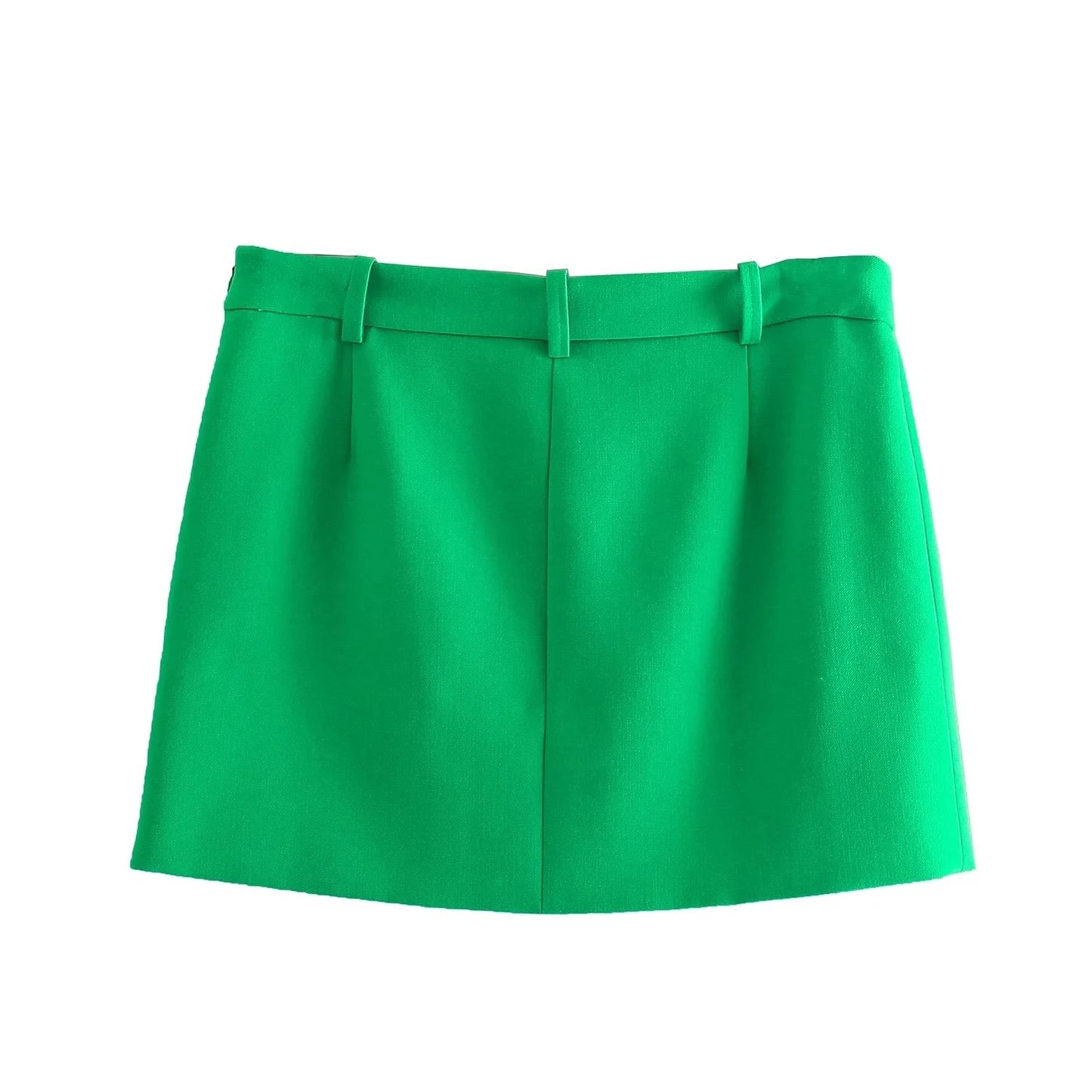 GREEN OVERSIZED BLAZER AND SPLIT MINI SKIRT CO-ORD