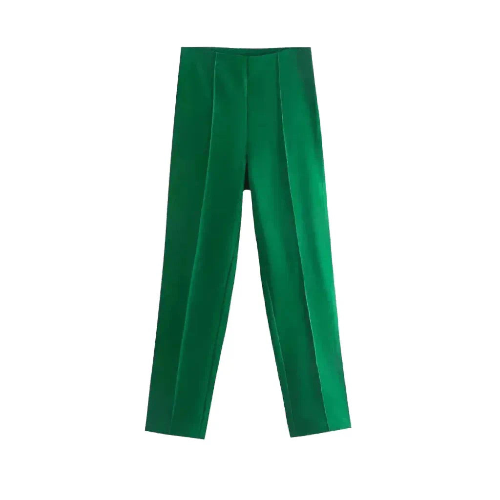 DARK GREEN BLAZER AND CIGARETTE TROUSER CO-ORD