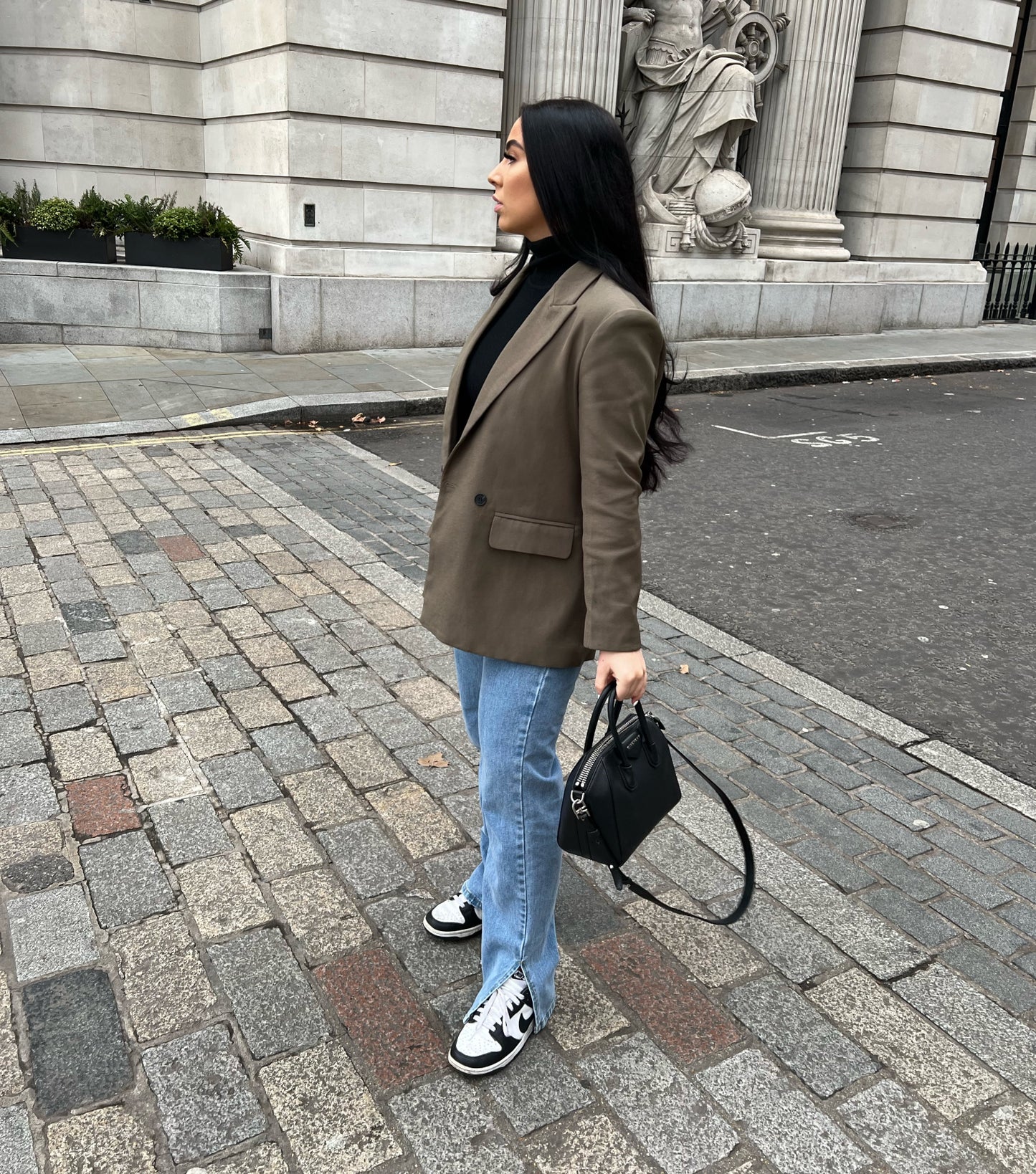 KHAKI OVERSIZED BLAZER
