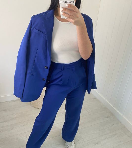NAVY BLUE DARTED TROUSERS