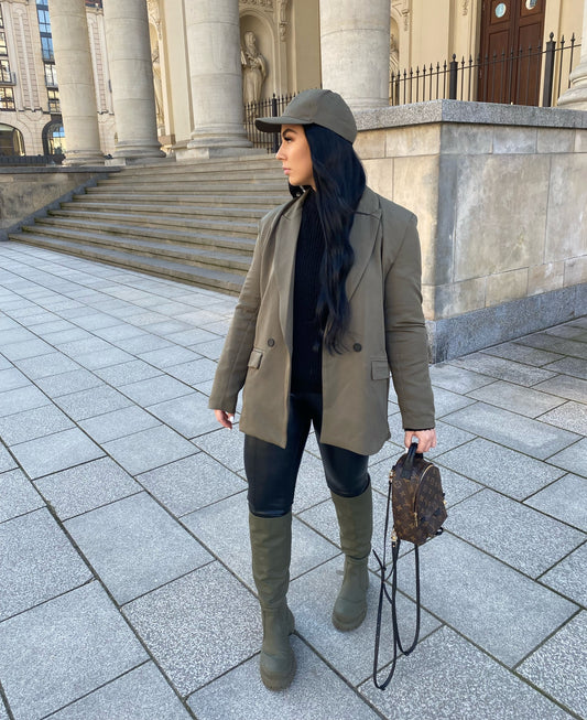 KHAKI OVERSIZED BLAZER