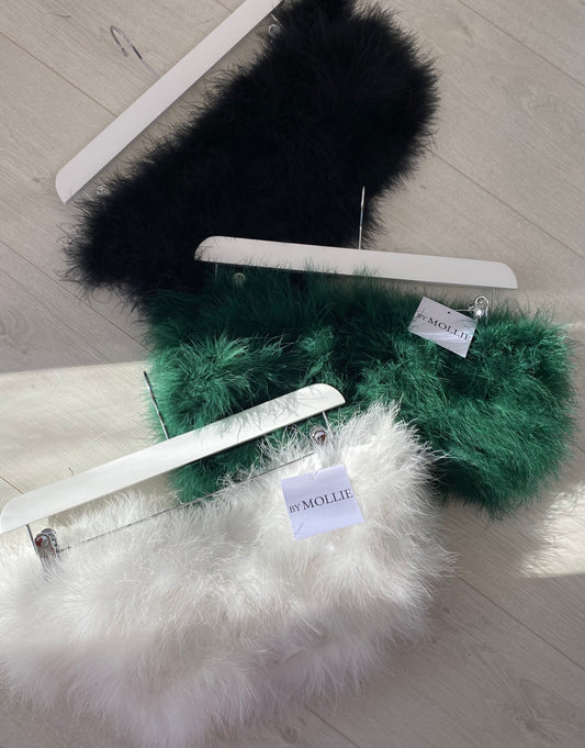 FEATHER BUST BANDEAU CROP TOPS