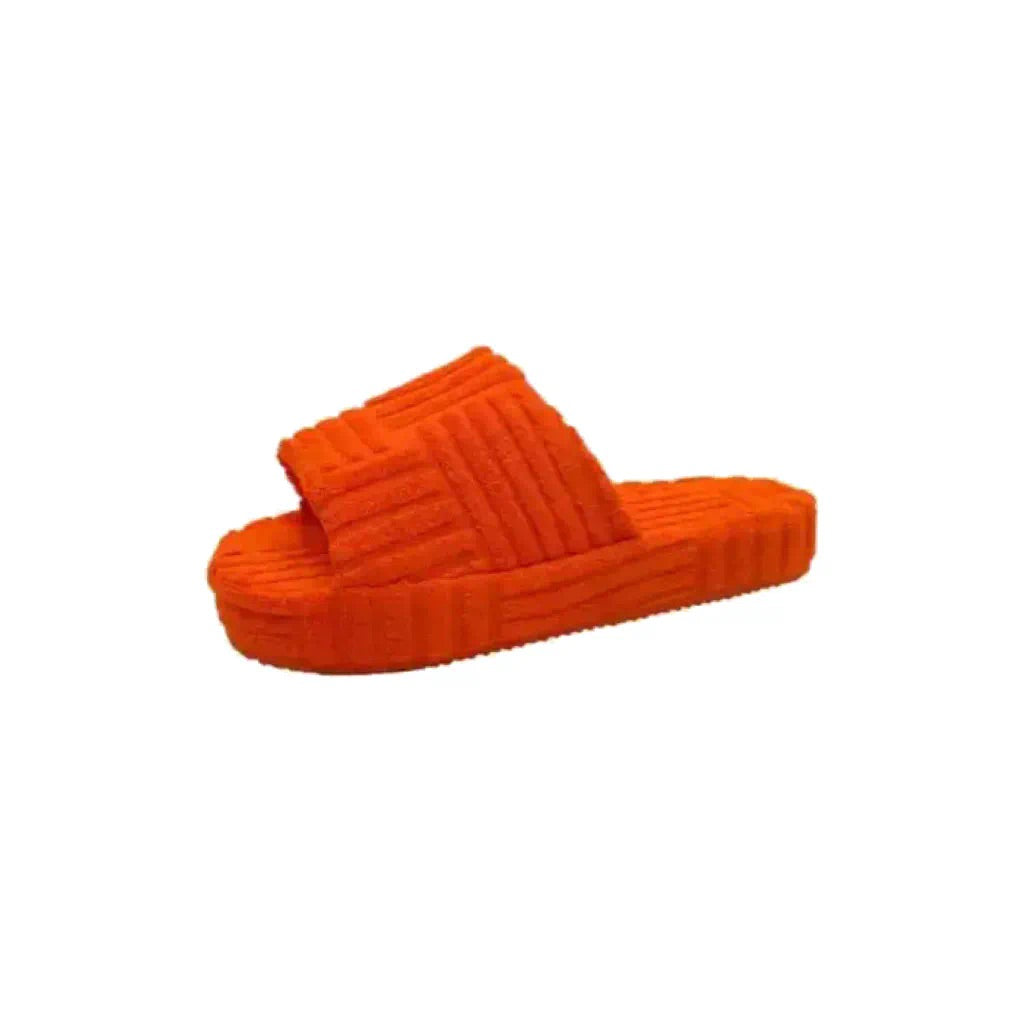 ORANGE TOWELLING SLIDER