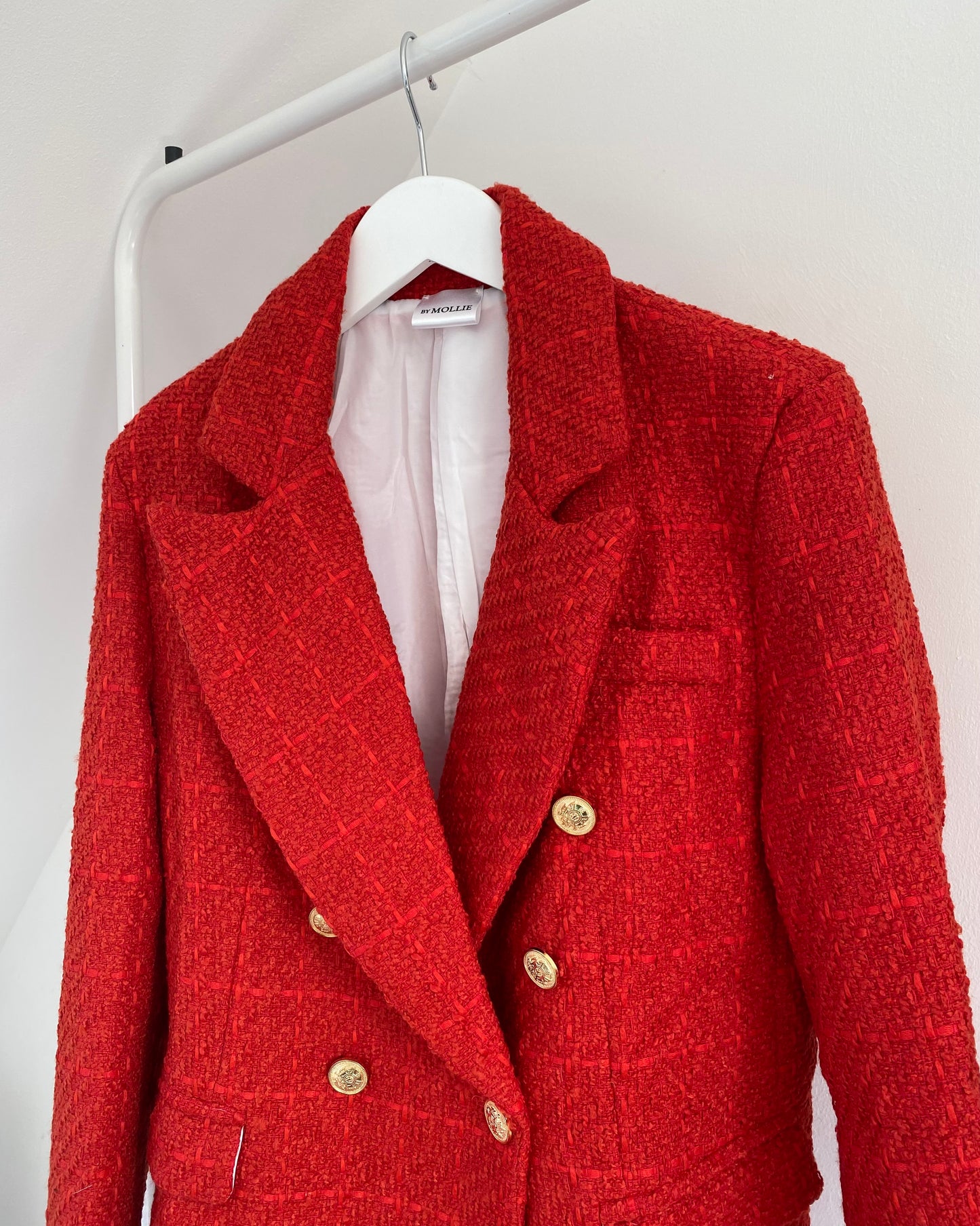 RED TWEED BLAZER