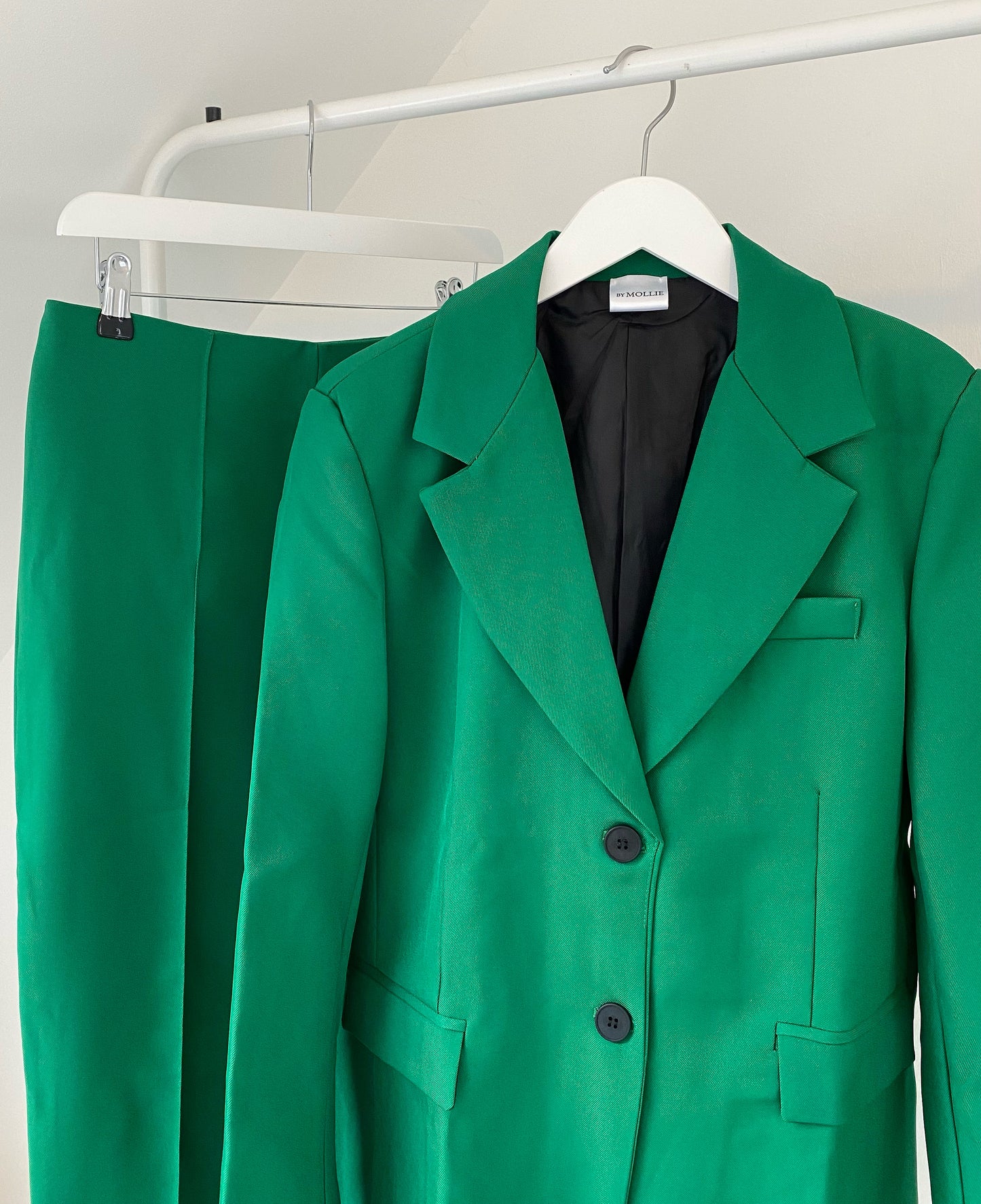 DARK GREEN BLAZER AND CIGARETTE TROUSER CO-ORD