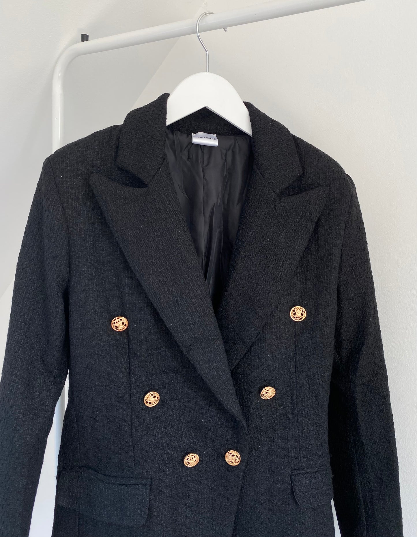 BLACK TWEED BLAZER