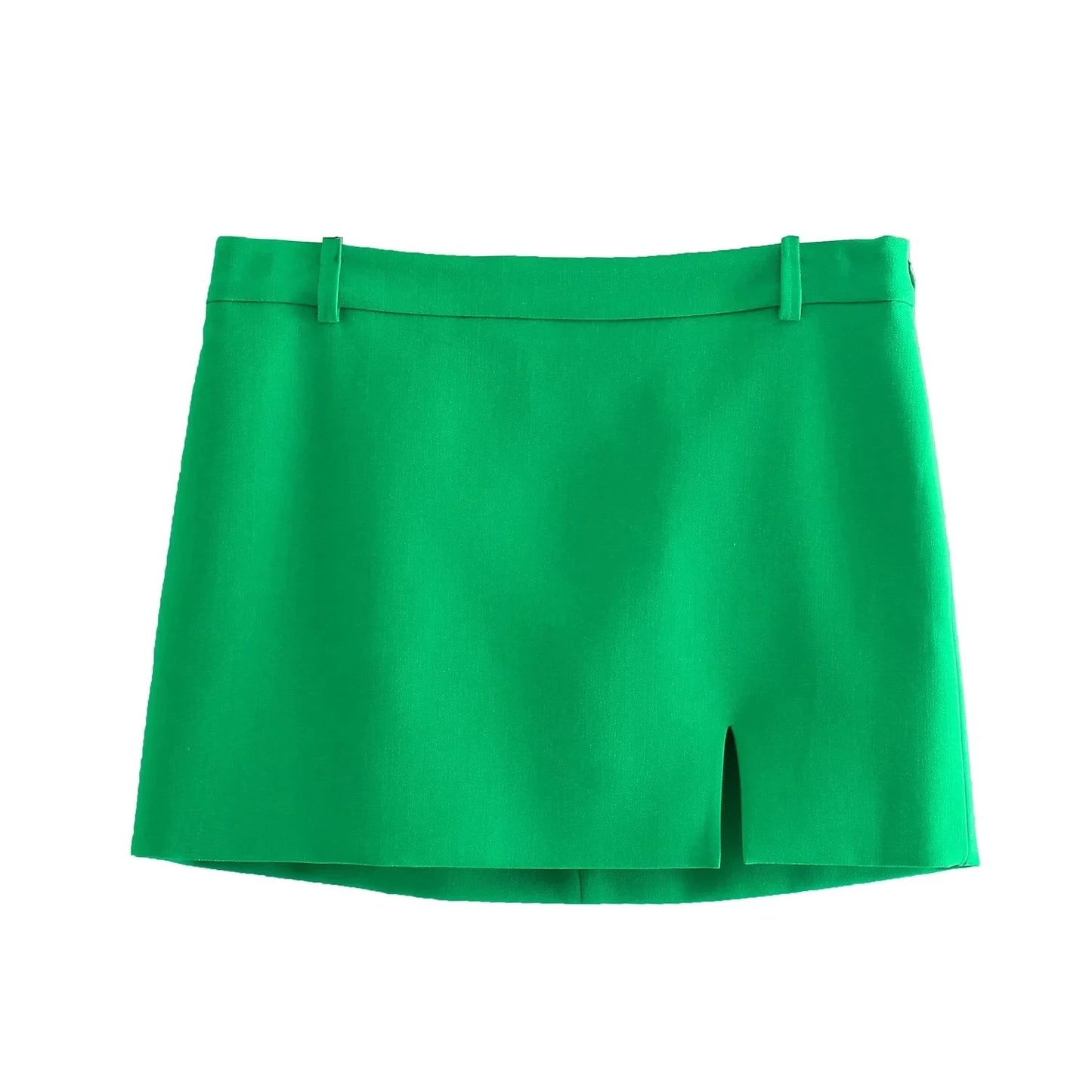 GREEN OVERSIZED BLAZER AND SPLIT MINI SKIRT CO-ORD