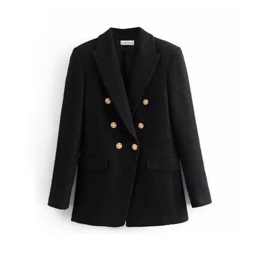 BLACK TWEED BLAZER