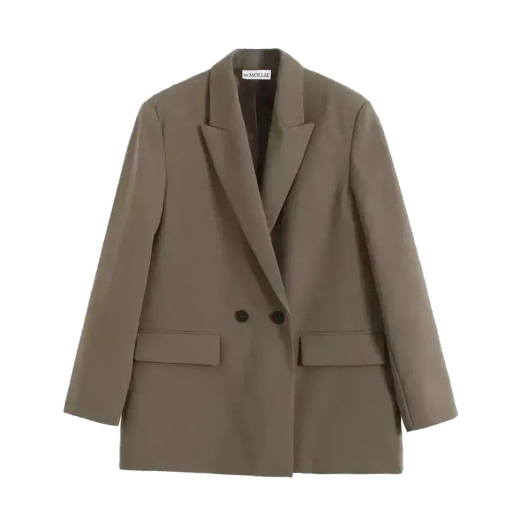 KHAKI OVERSIZED BLAZER