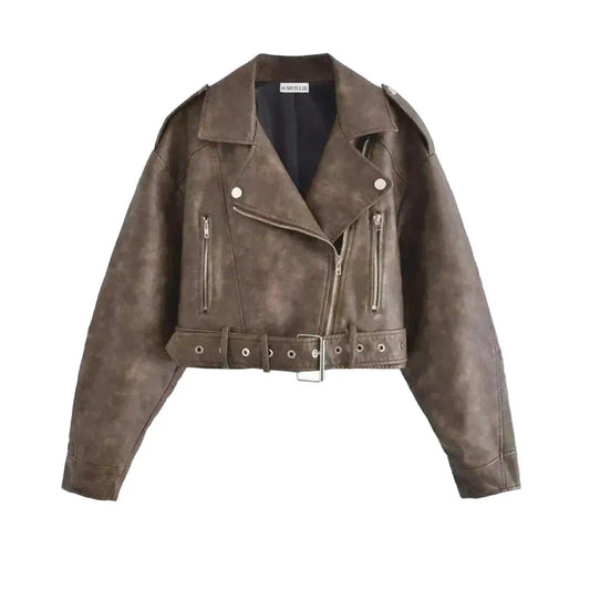 WASHED LEATHER JACKET