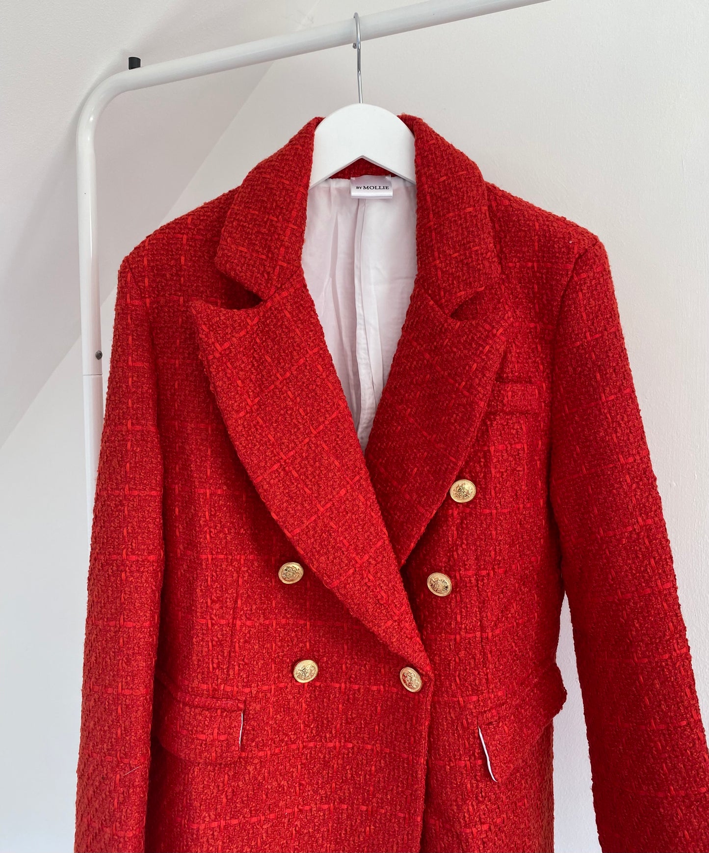 RED TWEED BLAZER