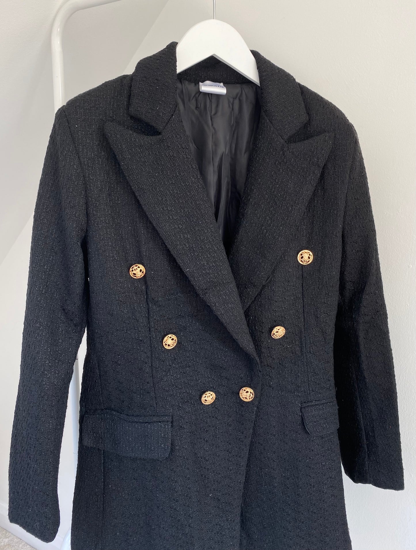 BLACK TWEED BLAZER