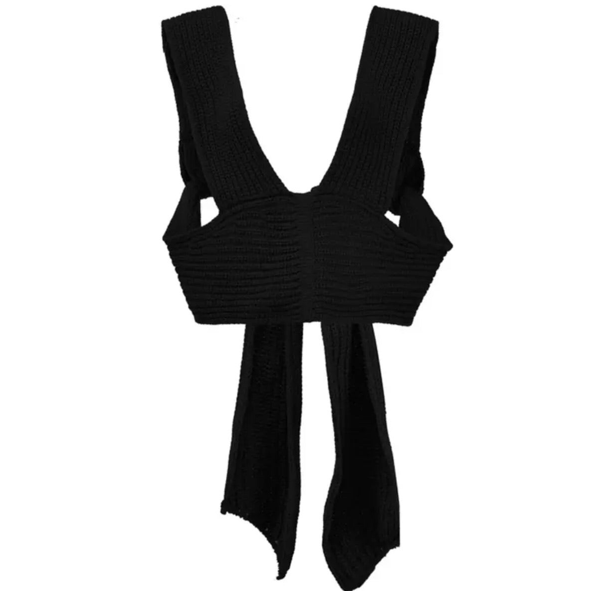 KNIT WRAP MULTIWEAR CROP TOP